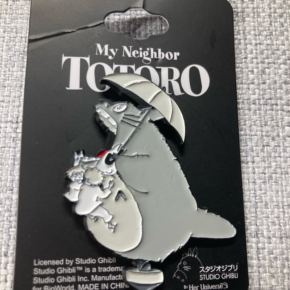 Her Universe Studio Ghibli My Neighbor Totoro Flying Totoro Umbrella Enamel Pin